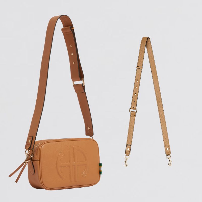 Bundle: Milano Shoulder Bag - Tan (2 Straps)