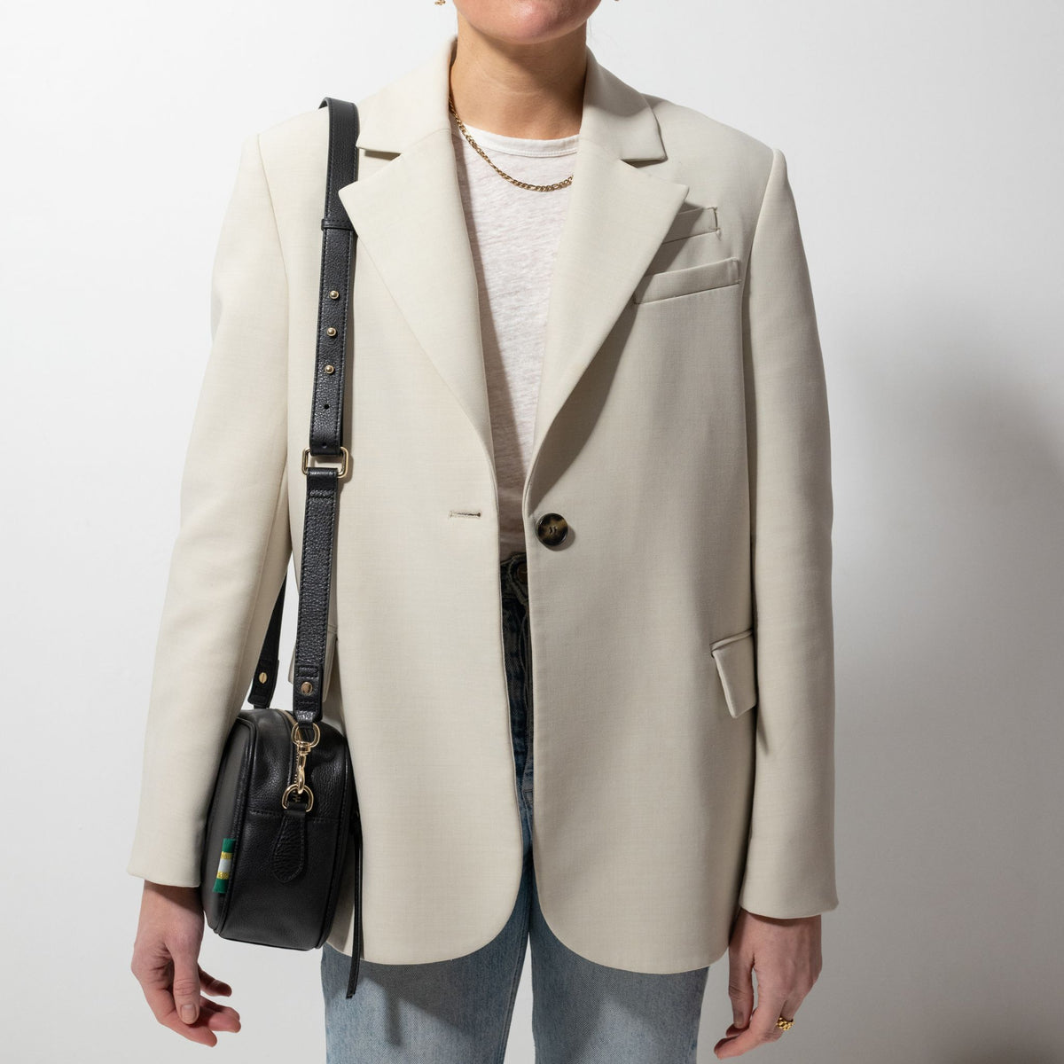 Bundle: Milano Shoulder Bag - Black (2 Straps)