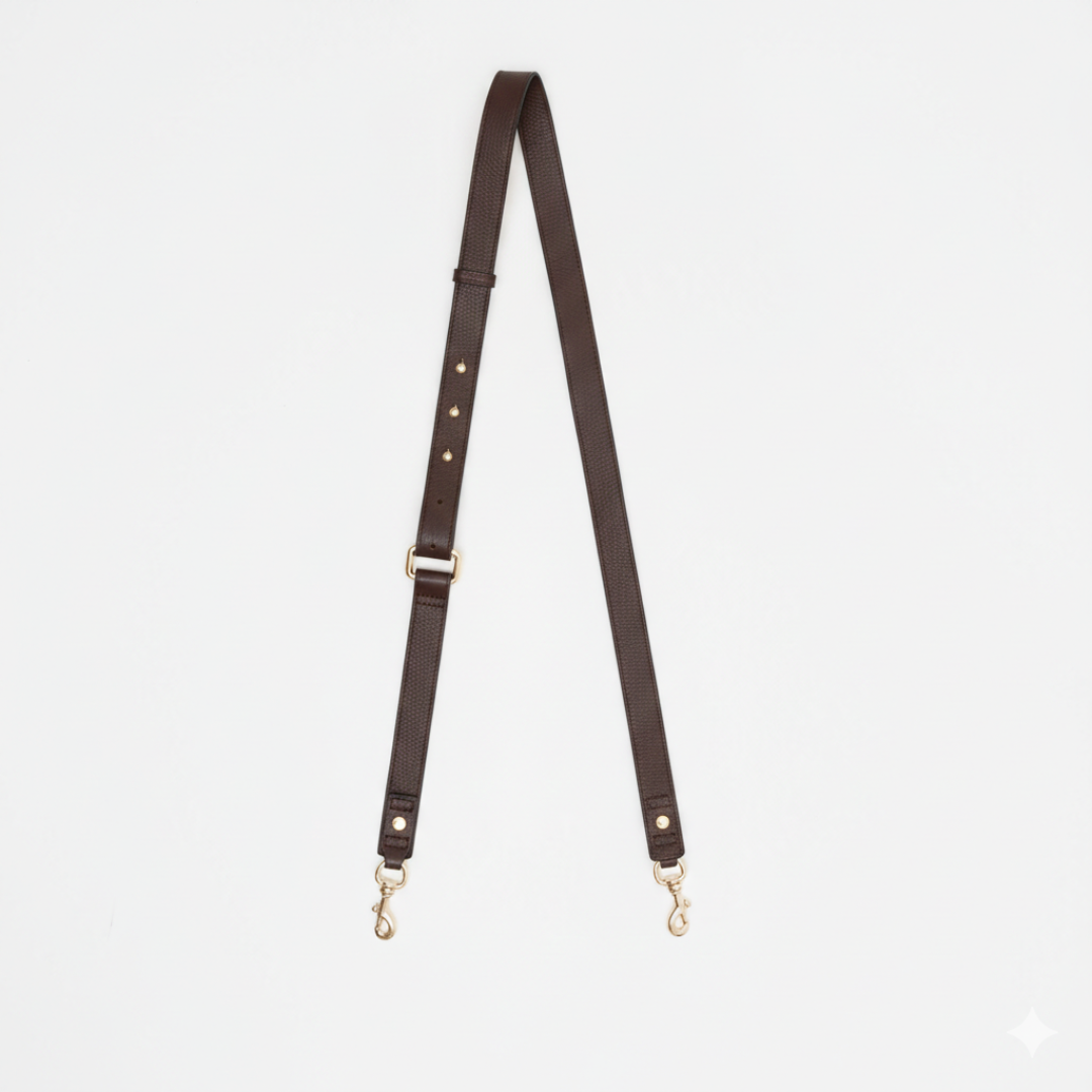 Bundle: Milano Shoulder Bag - Chocolate (2 Straps)