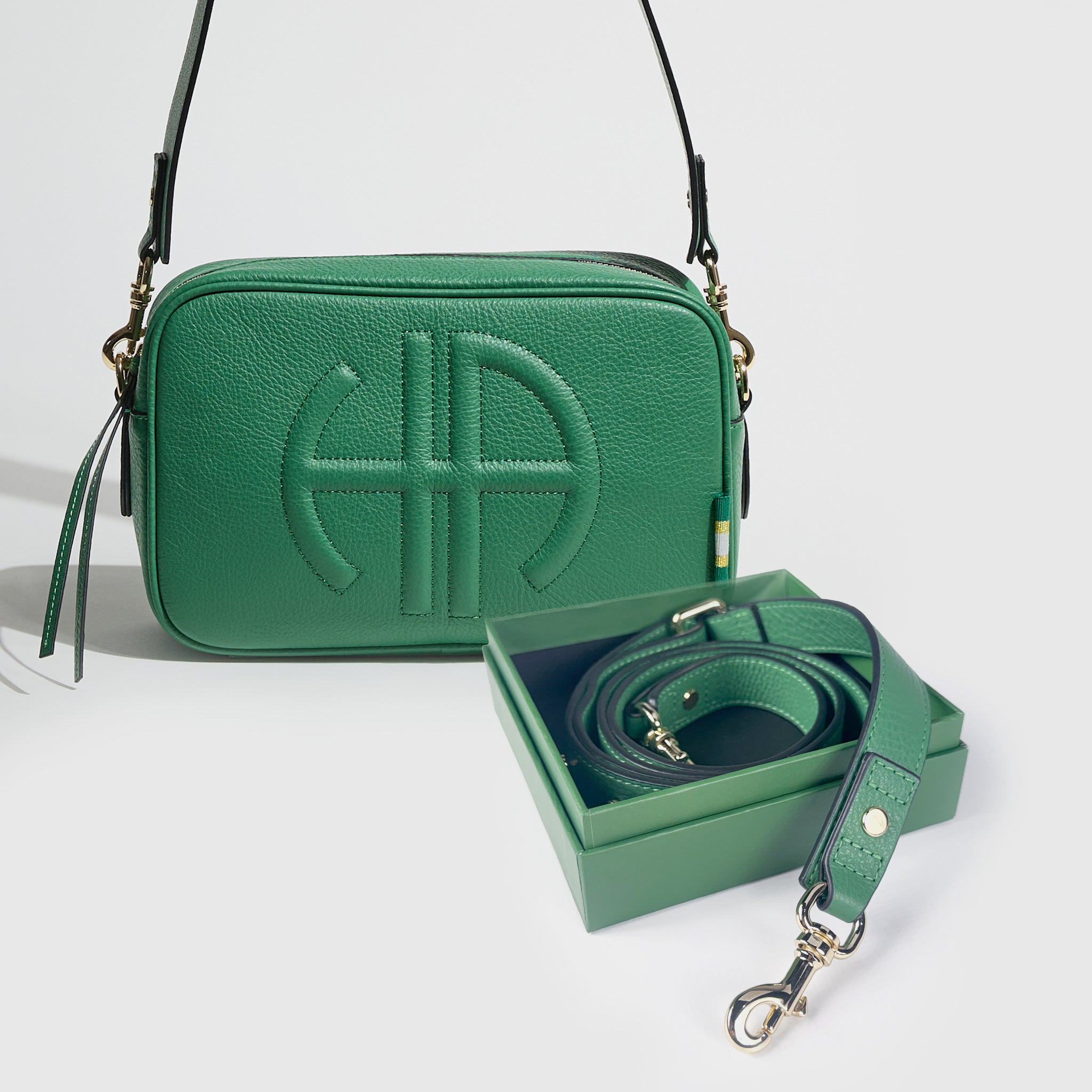 Bundle: Milano Shoulder Bag - Green (2 Straps) Main image