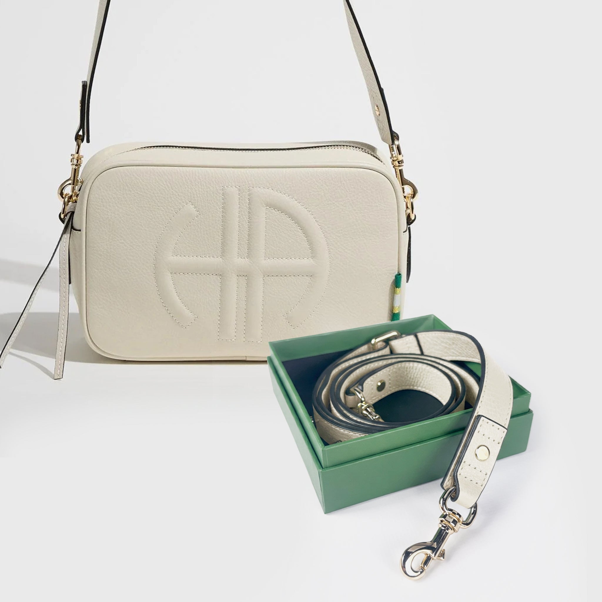 Bundle: Milano Shoulder Bag - Ivory (2 Straps) Main image