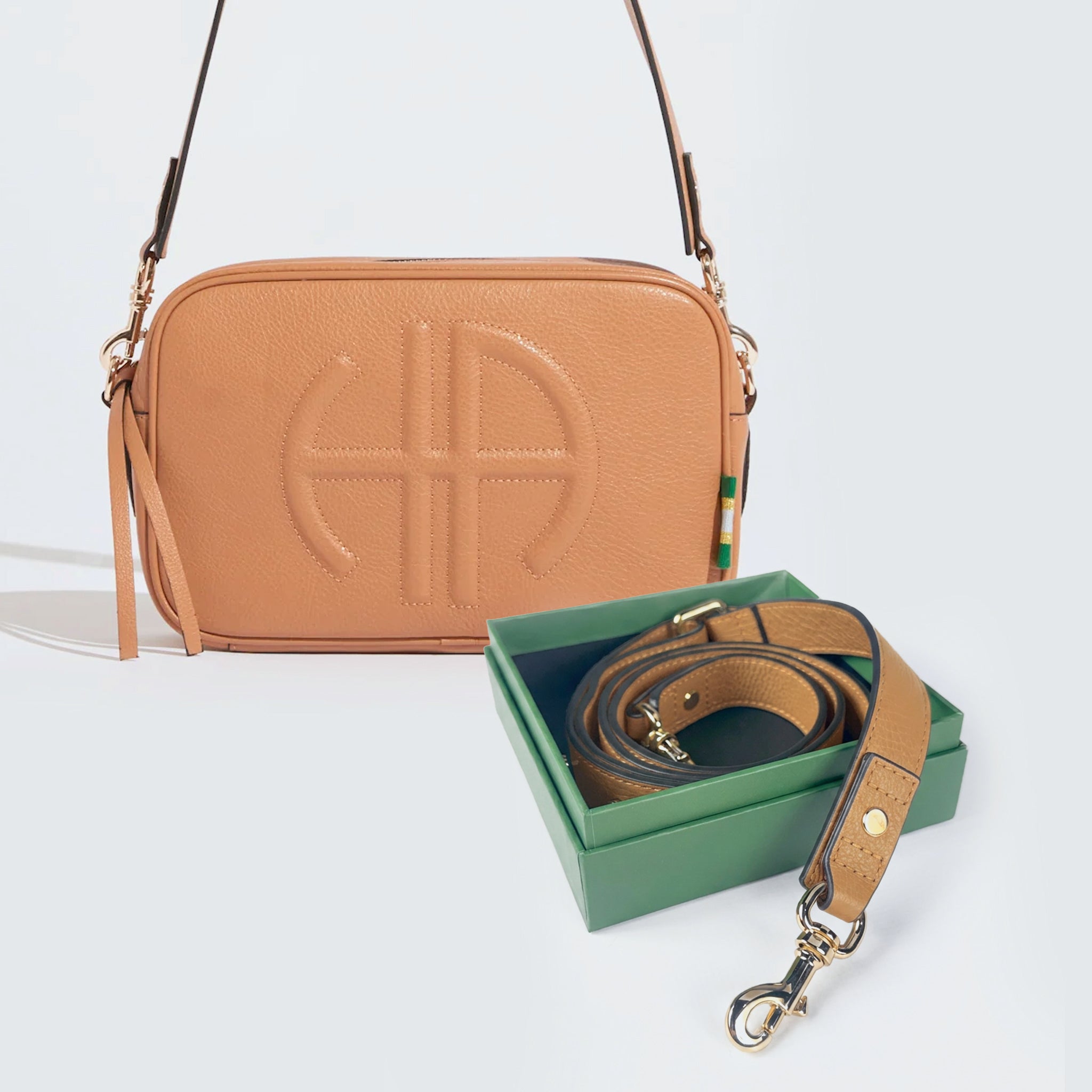 Bundle: Milano Shoulder Bag - Tan (2 Straps) Main image