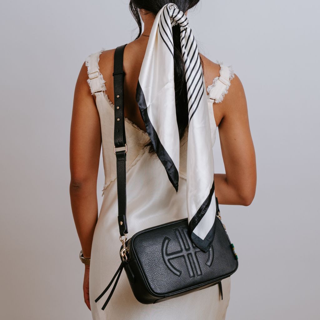Bundle: Milano Shoulder Bag - Black (2 Straps)
