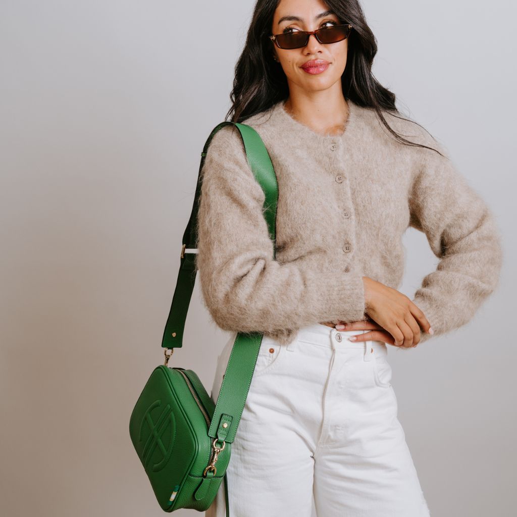 Bundle: Milano Shoulder Bag - Green (2 Straps)