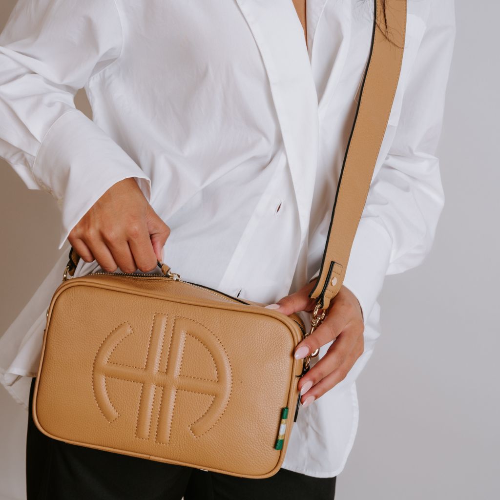 Bundle: Milano Shoulder Bag - Tan (2 Straps)