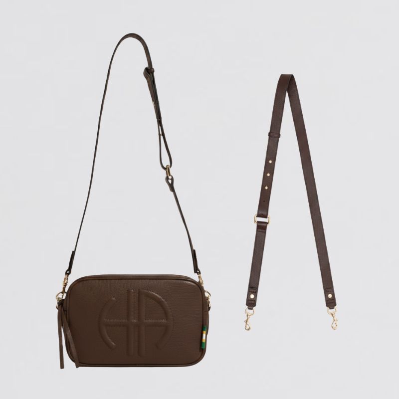 Bundle: Milano Shoulder Bag - Chocolate (2 Straps)