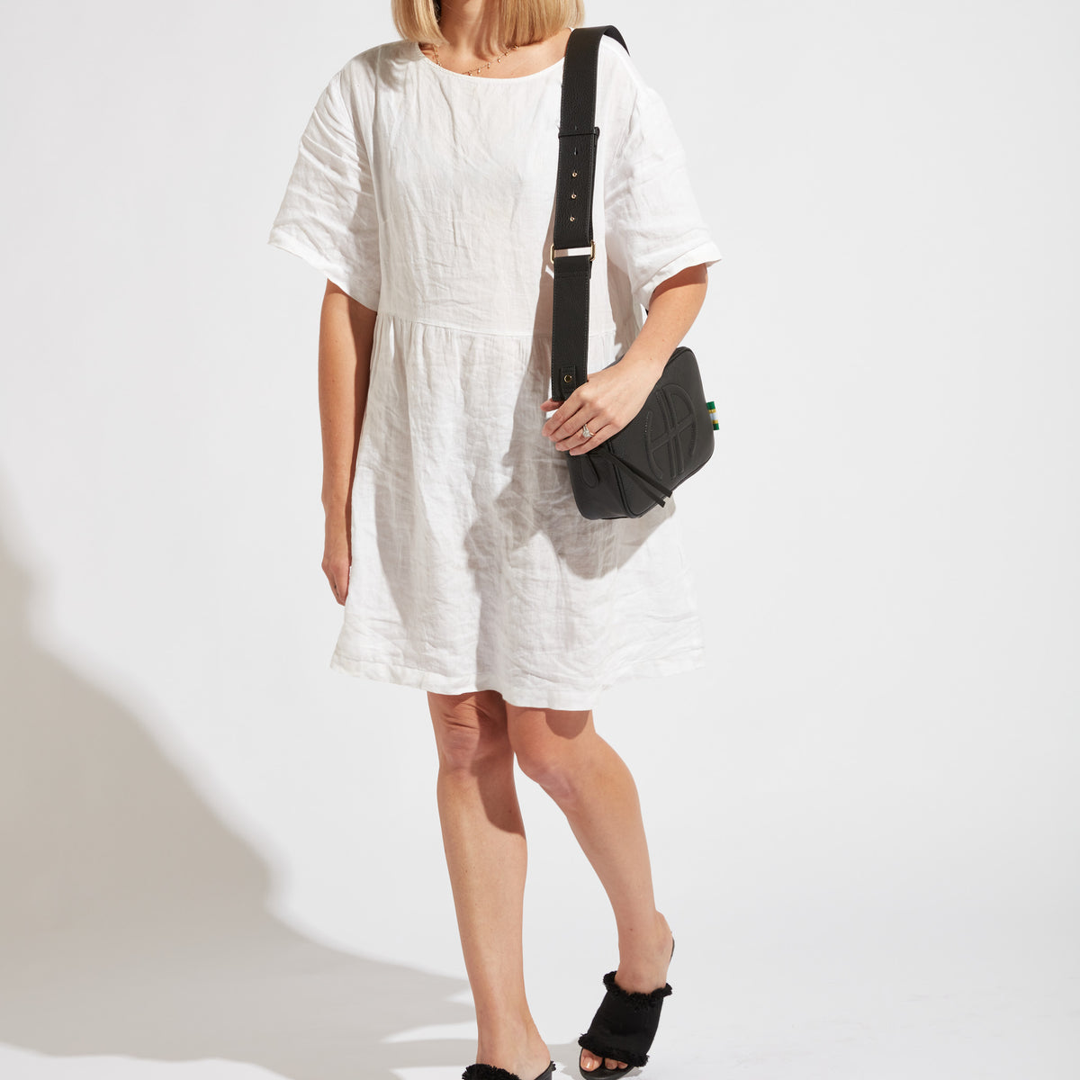 Bundle: Milano Shoulder Bag - Black (2 Straps)