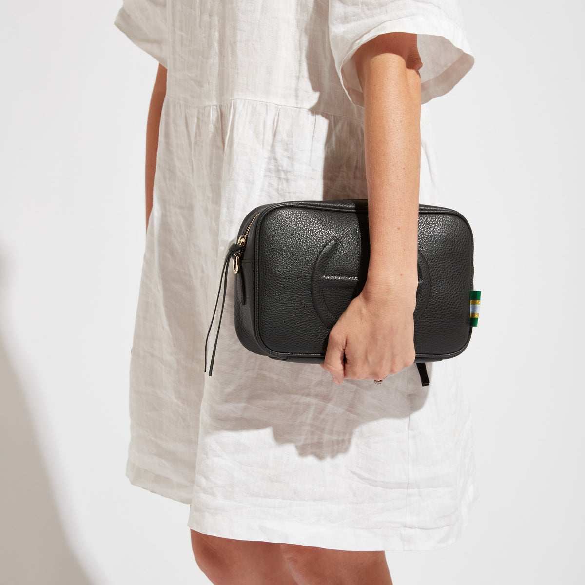 Bundle: Milano Shoulder Bag - Black (2 Straps)